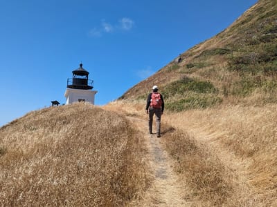 The Lost Coast: Approaching Punta Gorda Lighthouse