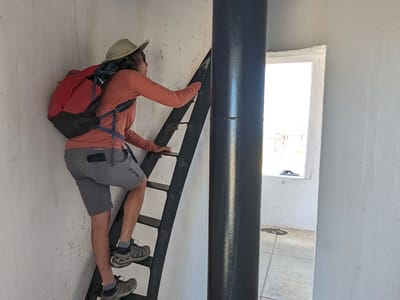 The Lost Coast: Climbing up the Lighthouse