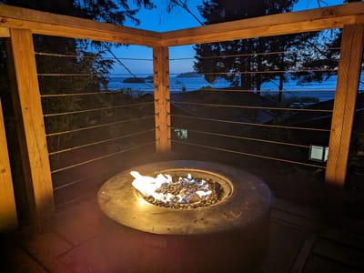Tofino: Evening on our deck