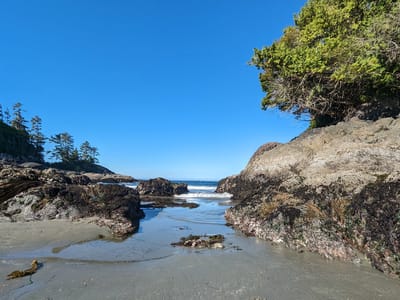 Tofino: Morning farewell stroll on Mackenzie Beach