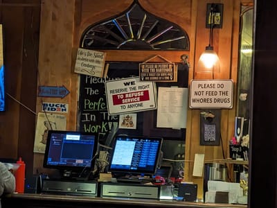The Loneliest Road through Nevada: Nevada bar humor