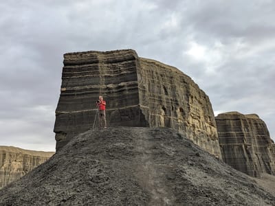 Long Dong Silver (the Lone Spire): Herb's photo vantage point