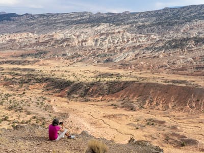 Cathedral Valley: Upper South Desert Overlook
