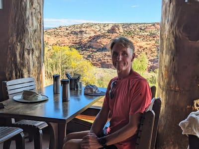 Grand Staircase-Escalante Area: Herb at Kiva Koffeehouse