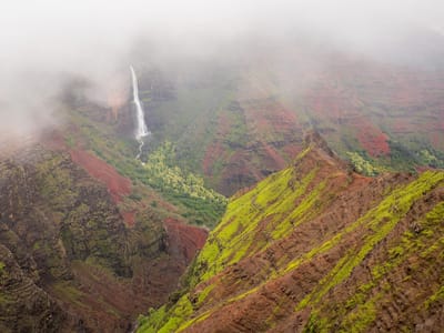 South Shore - Sheraton Kauai Resort: Waimea Canyon - Waipo'o Falls