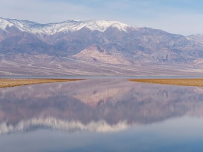 Death Valley National Park: Lake Manly reflections