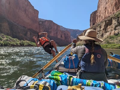 Day 3 - Buck Farm Canyon (Mile 41) to Nankoweap Canyon and Granaries (Mile 53): Some fun on the river
