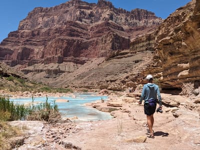Day 4 - Nankoweap Canyon (Mile 53) to Carbon Canyon (Mile 65): Herb took the boring way back
