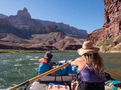 Day 5 - Carbon Canyon (Mile 64) to just shy of Zoroaster Rapid (Mile 85): Setting off down the river