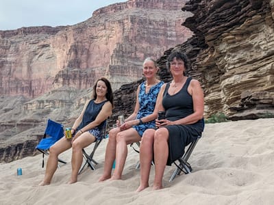 Day 7 - Hermit Rapid (Mile 96) to 119 Mile Rapid (Mile 119): The ladies of the river
