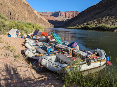 Day 8 and 9 - 119 Mile Rapid (119) to Thunder River Camp (Mile 134): Safelyl settled into camp