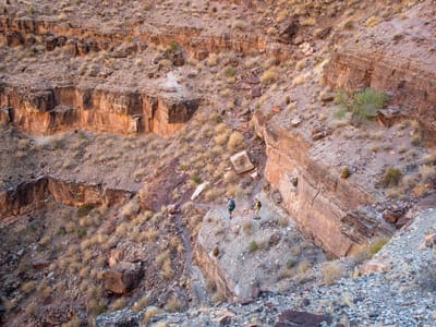 Day 8 and 9 - 119 Mile Rapid (119) to Thunder River Camp (Mile 134): The long way down
