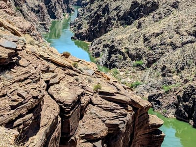 Day 10- Thunder River Camp (Mile 134) to Olo Canyon Camp (Mile 146): View of the River from Deer Creek hike