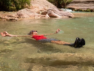 Day 11 - Olo Canyon (Mile 156) to Tuckup Canyon (Mile 165): Cooling off in Havasu Creek