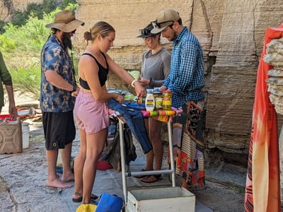 Day 12 - Tuckup Camp (Mile 165) to Camp near Mile 190: Our amazing chefs