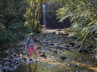 Hana: Stream crossing near Caveman Falls