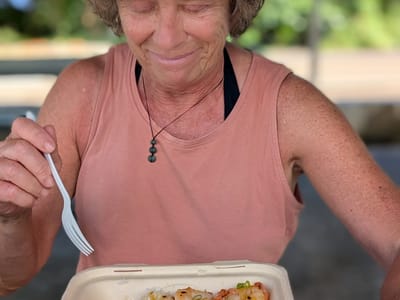 Hana: Garlic Shrimp from Joel's Food Truck