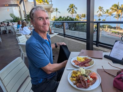 Wailea: Our buffet breakfast