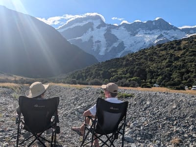 Mount Cook National Park (Aoraki): Our campsite view