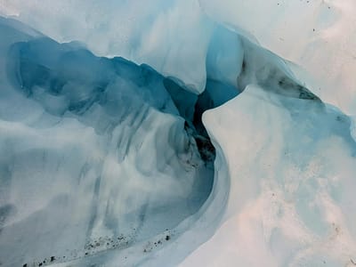 Fox Glacier: Our first ice cave