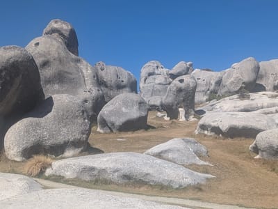 Arthur's Pass and Castle Hill: Castle Hill weird rock formations