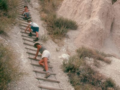 Badlands National Park: Notch Trail Shaky Ladder Climb