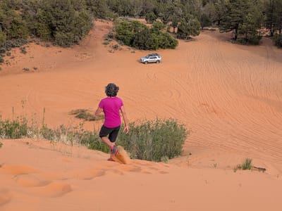 Coral Pink Sand Dunes: Playing in the Dunes