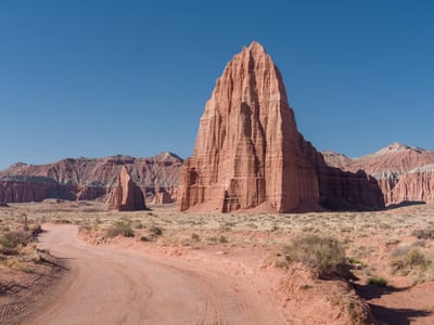 Cathedral Valley: The Temples of the Sun and Moon