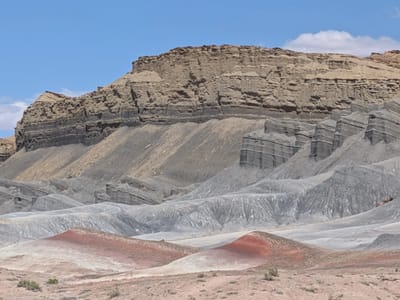 Mars Desert Research Station, Factory Butte, and Moonscape Overlook: North Caineville Mesa