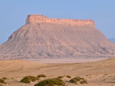 Mars Desert Research Station, Factory Butte, and Moonscape Overlook: Sunrise on Factory Butte