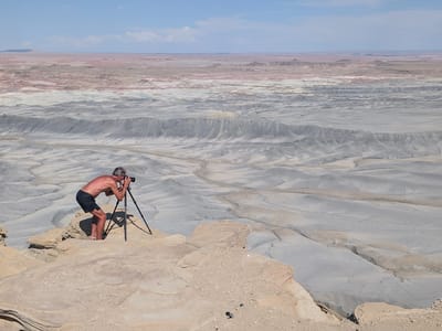Mars Desert Research Station, Factory Butte, and Moonscape Overlook: Moonscape Overlook