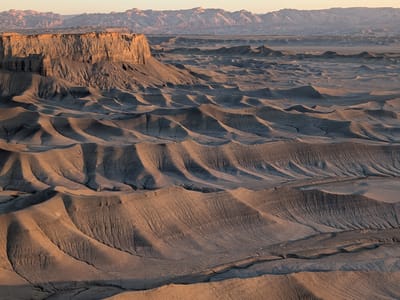 Mars Desert Research Station, Factory Butte, and Moonscape Overlook: The waves of Moonscape Overlook
