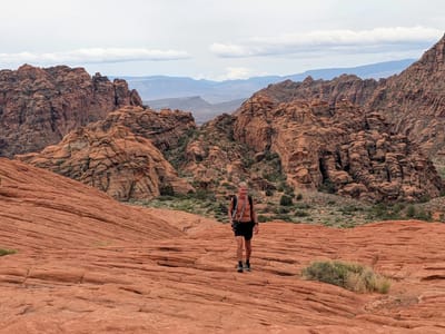 Snow Canyon State Park: Hiking up the Petrified Dunes