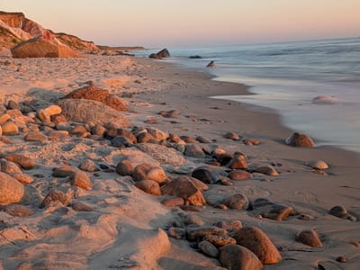 Aquinnah: Moshup Beach at sunset