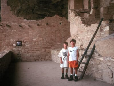 Mesa Verde National Park: Andrew & Tommy at Mesa Verde