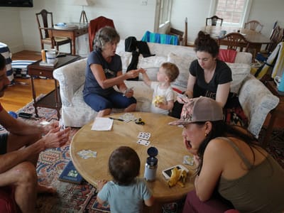 Edgartown: Cards on a rainy day