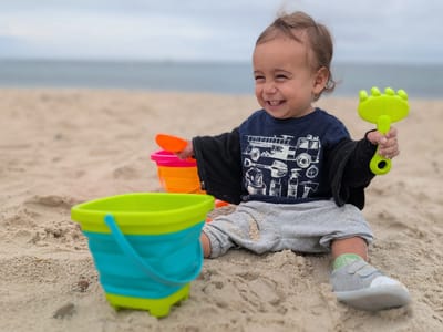 Edgartown: Walker enjoying the sand