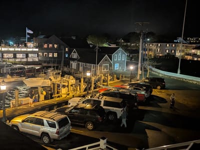 Edgartown: Post-dinner view from atop the Wharf