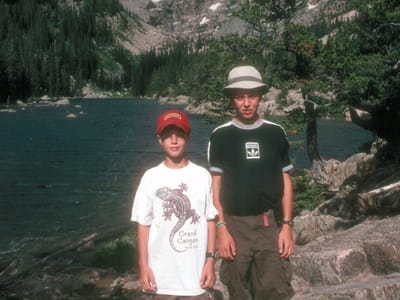 Rocky Mountain National Park: Boy's at Emerald Lake