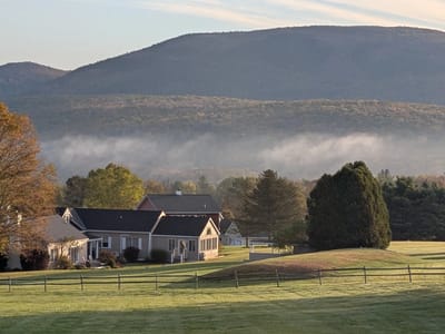 Vermont (and the Berkshires): View from our balcony