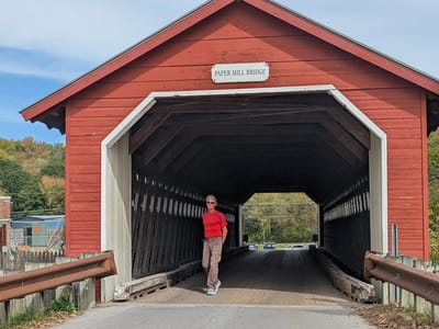 Vermont (and the Berkshires): Paper Mill Covered Bridge