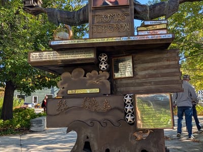 Vermont (and the Berkshires): Thomas Jefferson statue