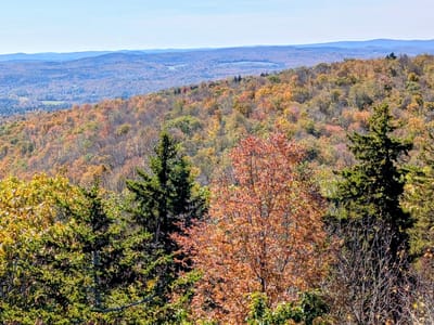 Vermont (and the Berkshires): View from atop the fire tower
