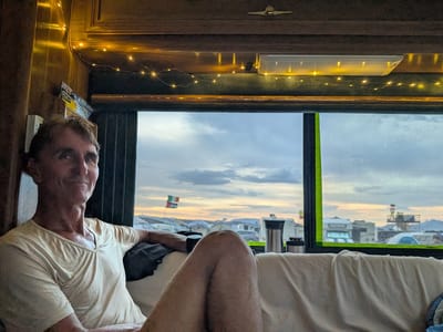 Prepping Me and the Motorhome for Burning Man: Our Burning Man home