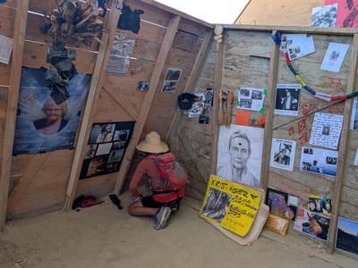 Our Burning Man Experience: Memorial to a dear friend