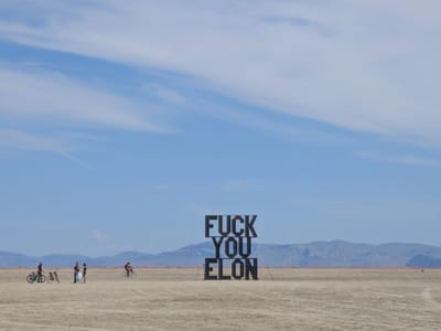 Our Burning Man Experience: Controversial Elon Installation