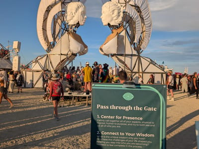 Our Burning Man Experience: Entry to the Sphinx Gates