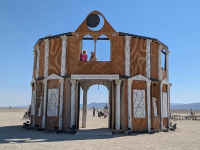 Our Burning Man Experience: Back of the Moonlight Library