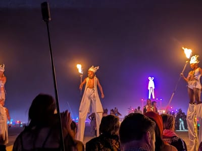The Climax - The Burning of the Man: The Procession of the Ceremonial Flame