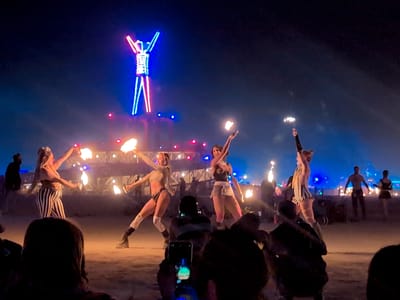 The Climax - The Burning of the Man: Fire Dancers